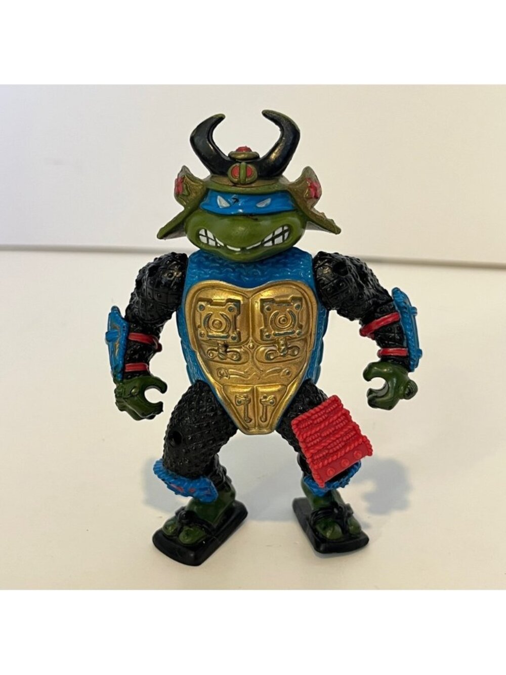 1990 TMNT Sewer Samurai Leo Leonardo Action Figure Ninja Turtles Incomplete
